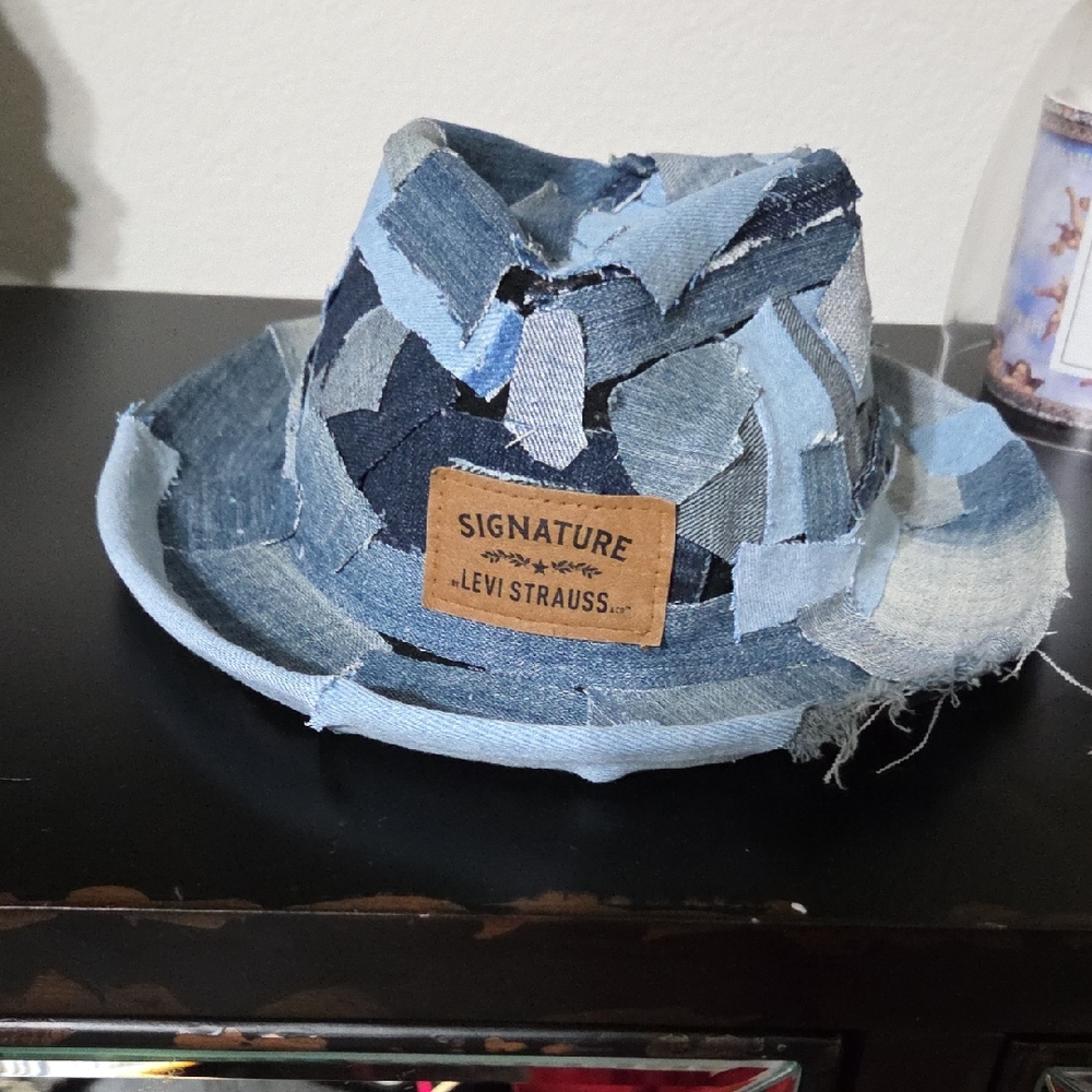 Levi's Signature Patchwork Hat - Denim Blue